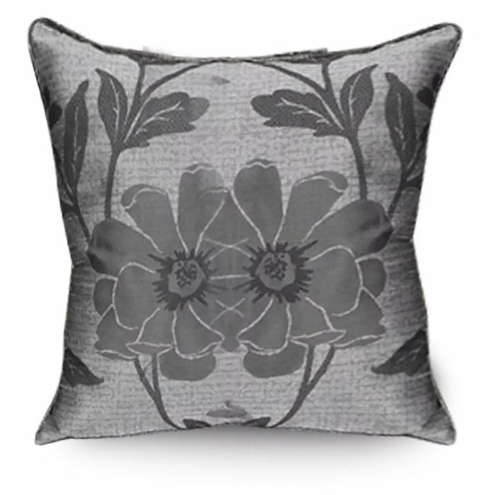 Cushion Covers 43 x 43 cm Jacquard Square Throw Pillow Sofa Cushion for Chair Bed Decorative Floral Cushion for Bedroom