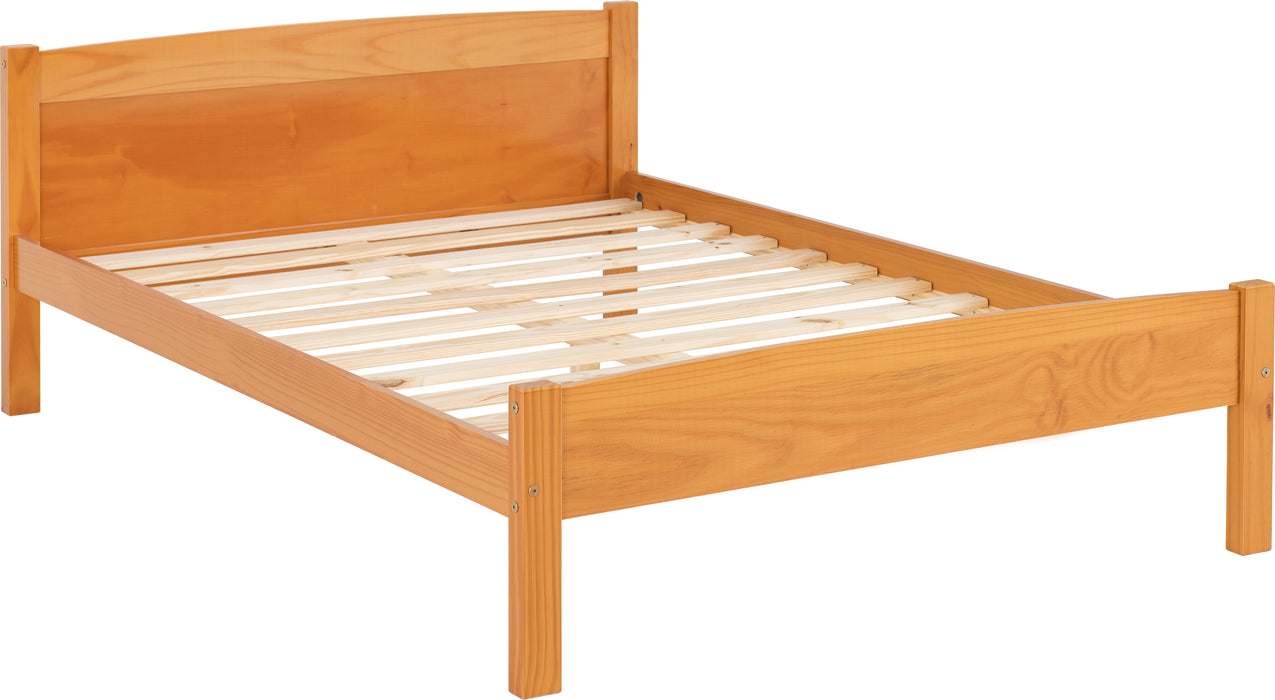 Amber 4'6" Bed Antique Pine