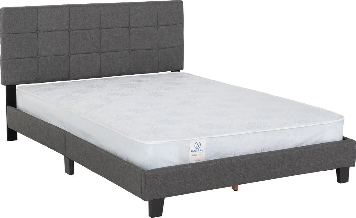 Arran 4'6" Bed Grey Fabric