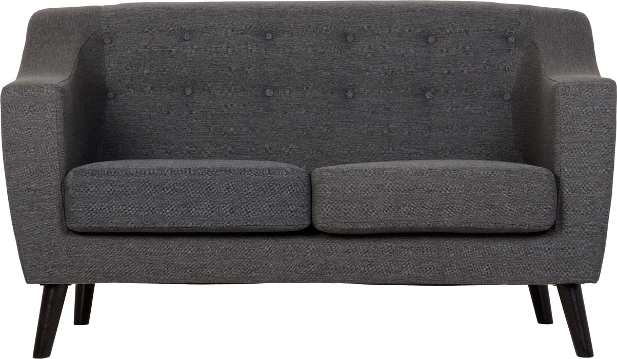 Ashley 2 Seater Sofa Dark Grey Fabric