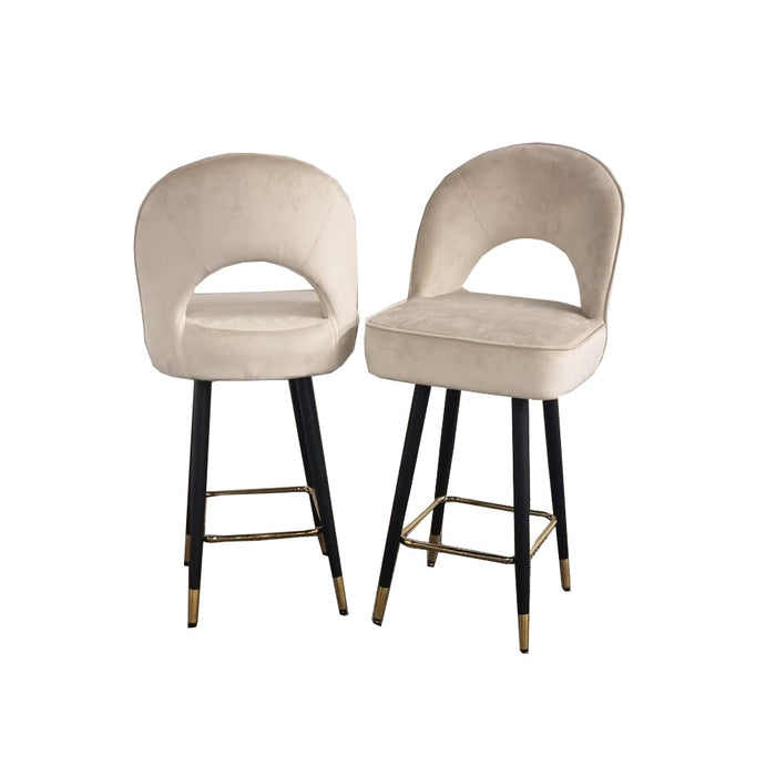 Astra Bar Stool Cream Leather