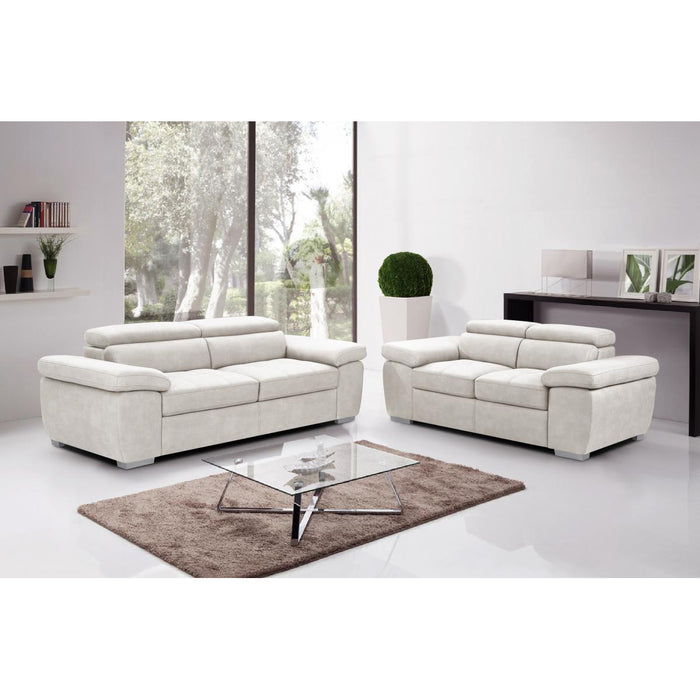 Amando Fabric 3 Seater Sofa Beige