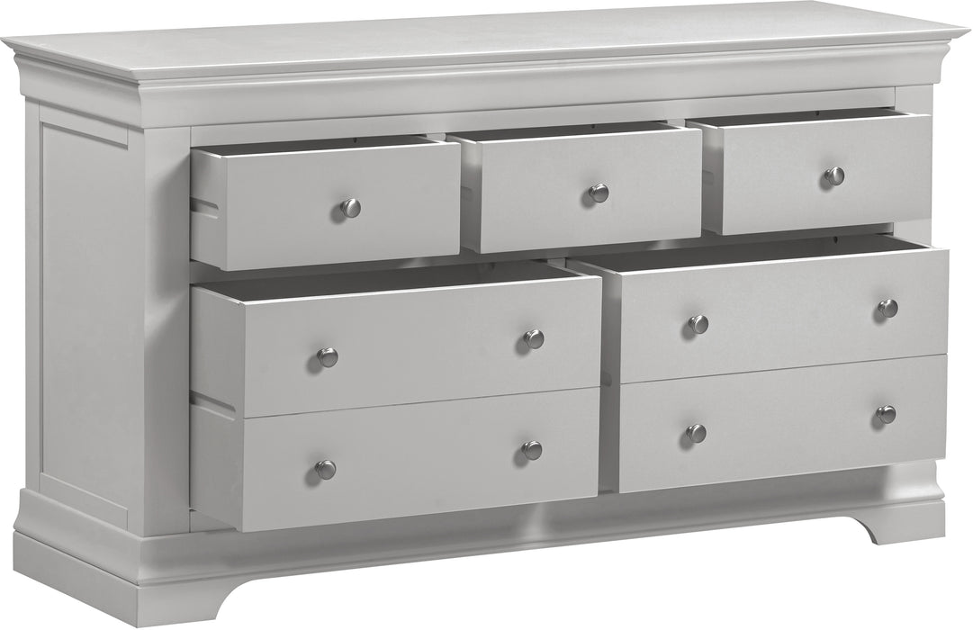 Bordeaux 3+2 Drawer Chest Pebble Grey