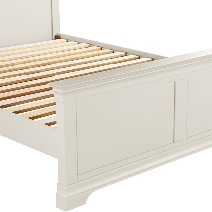 Bordeaux 5' Bed High Foot End Ivory