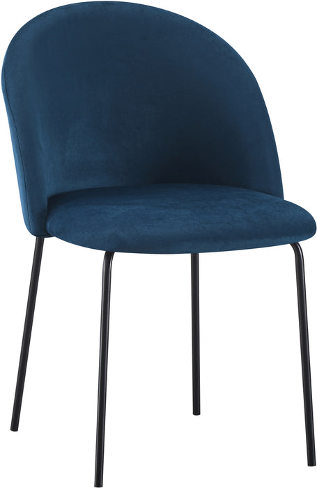 Boston Chair (Box of 4) Sapphire Blue Velvet