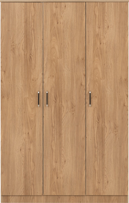 Dakota 3 Door Wardrobe Oak Effect