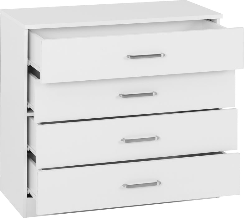 Dakota 4 Drawer Chest White