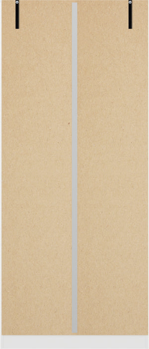 Denver 2 Door Wardrobe White Gloss