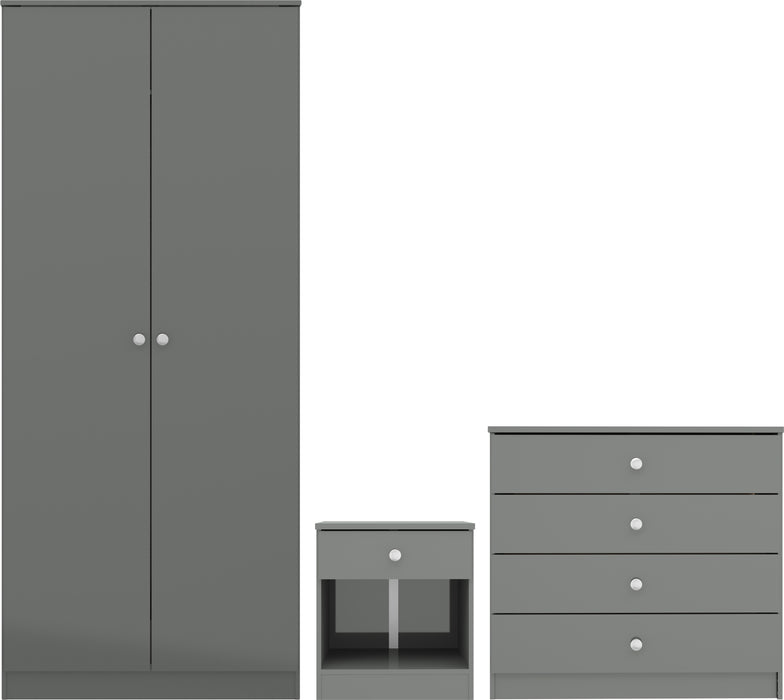 Denver Trio Grey Gloss