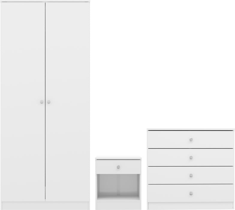 Denver Trio White Gloss