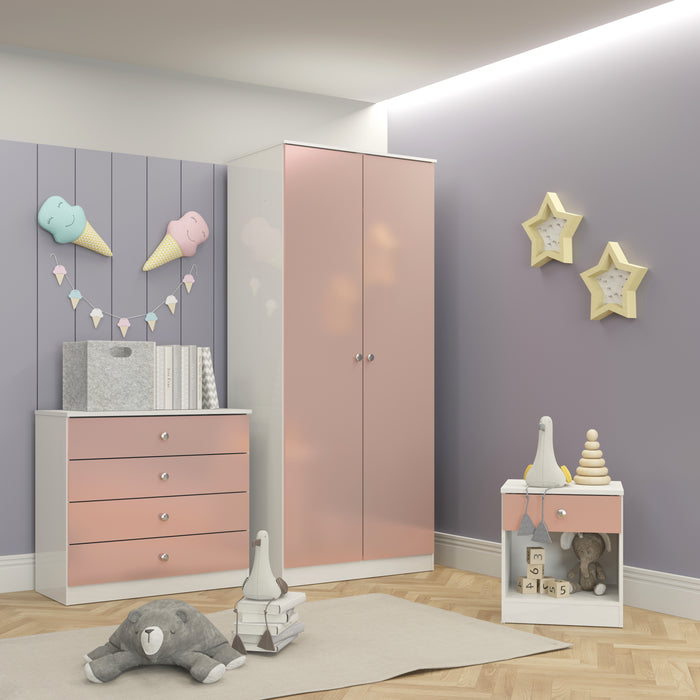 Denver Trio White/Pink Gloss