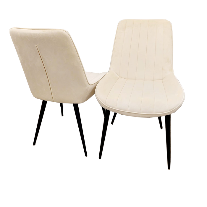 4 X Dido Dining Chairs In Cream