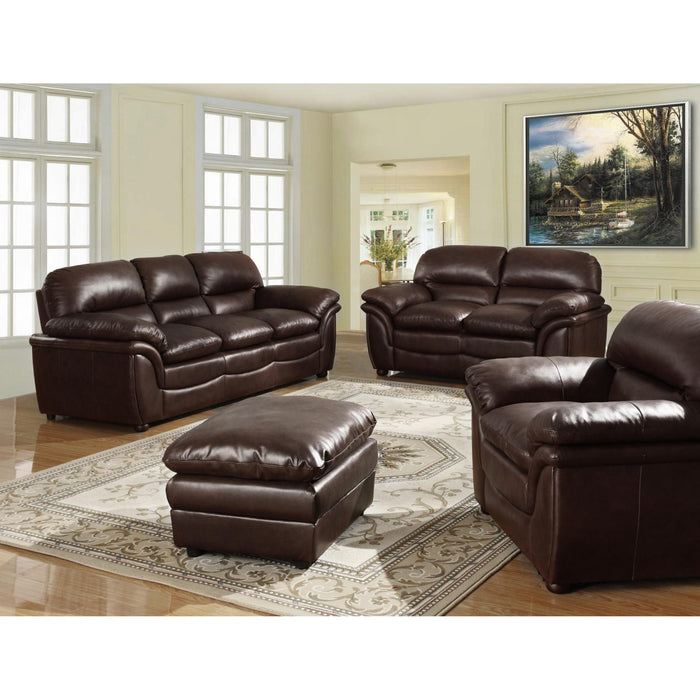 Fernando Sofa Full Bonded Leather 2 Seater Brown