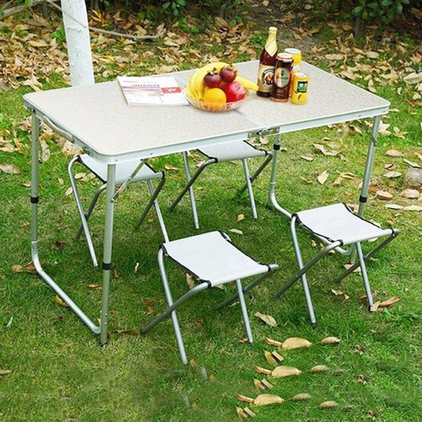 Foldable Camping Table with Chairs