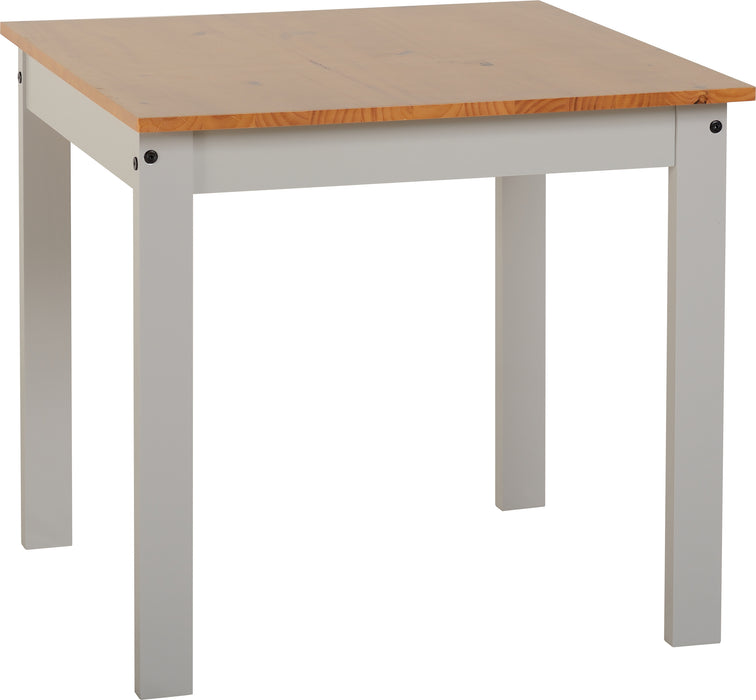 Ludlow 1+2 Dining Set Light Grey/Oak Lacquer