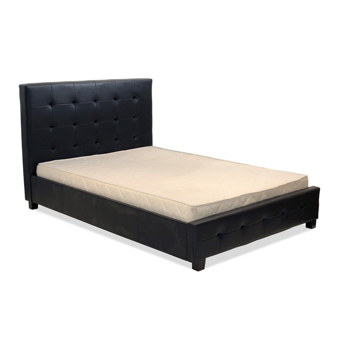 Lattice PU Double Bed Black