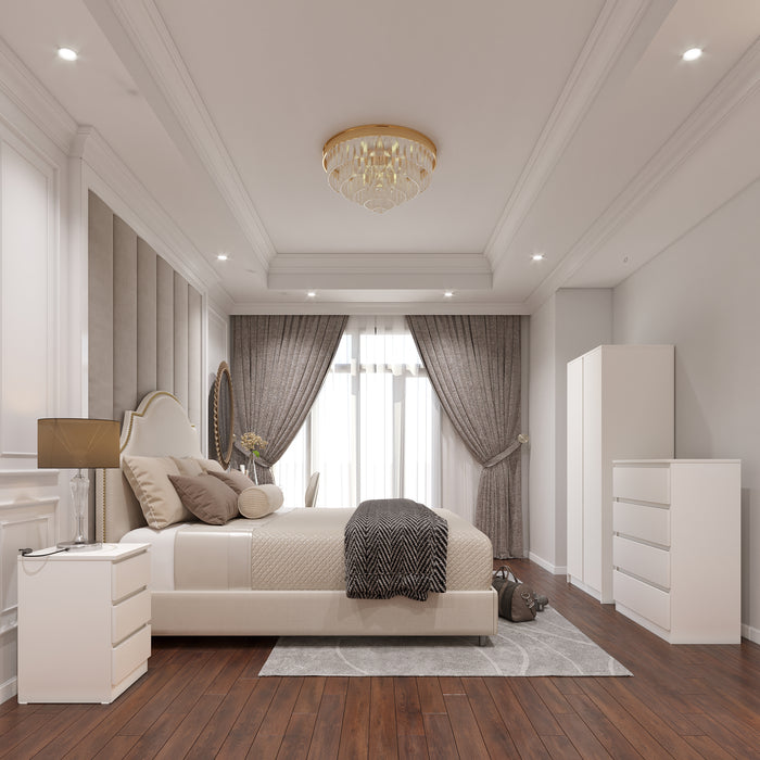 Malvern 2 Door Wardrobe Bedroom Set White