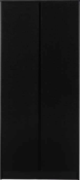Malvern 2 Door Wardrobe Black
