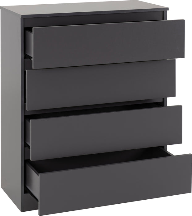 Malvern 4 Drawer Chest Grey