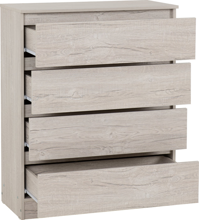 Malvern 4 Drawer Chest Urban Snow