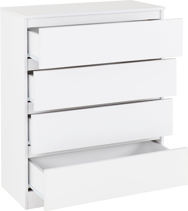 Malvern 4 Drawer Chest White