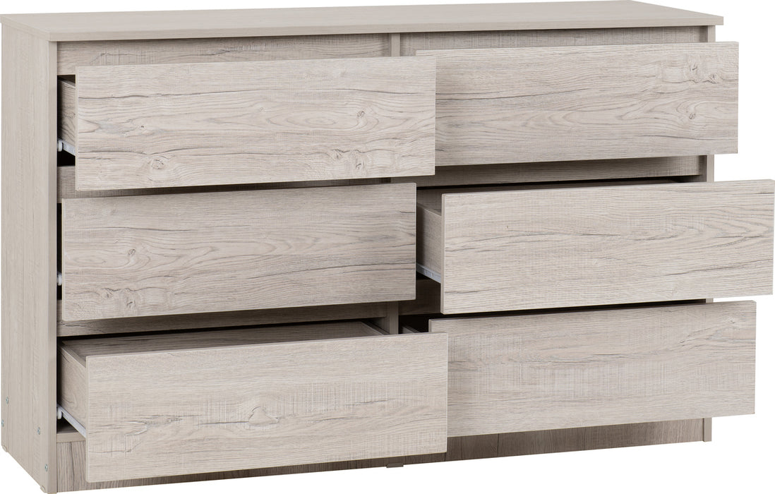 Malvern 6 Drawer Chest Urban Snow