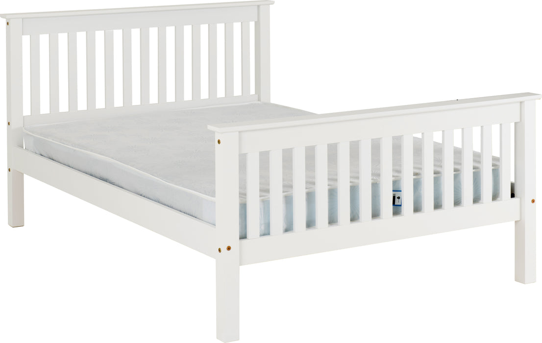 Monaco 4' Bed High Foot End White
