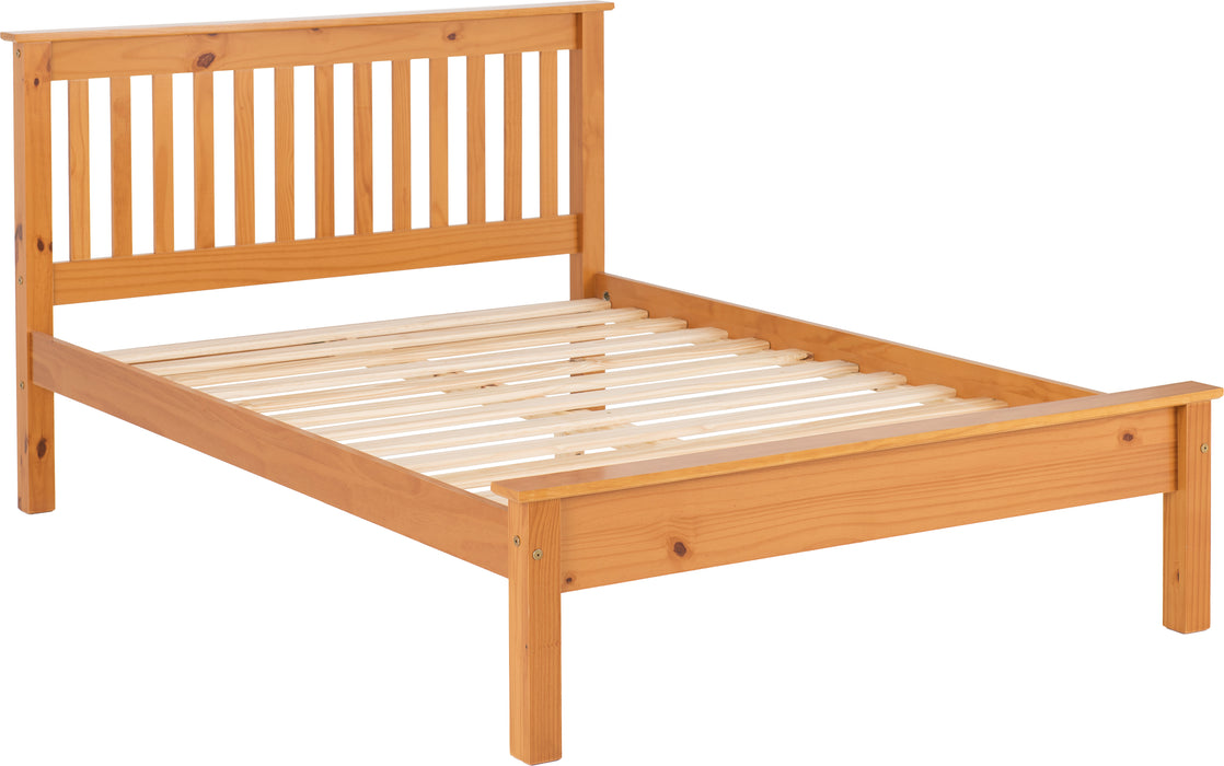 Monaco 4'6" Bed Low Foot End Antique Pine