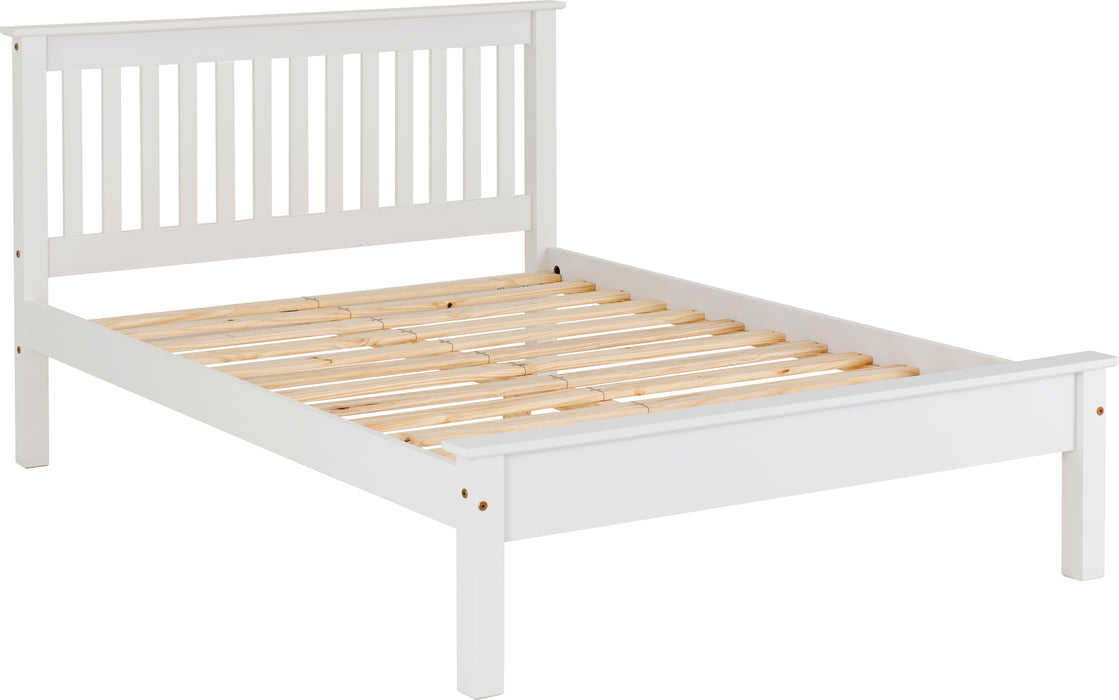 Monaco 4' Bed Low Foot End White
