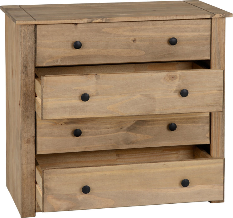 Panama 4 Drawer Chest Natural Wax