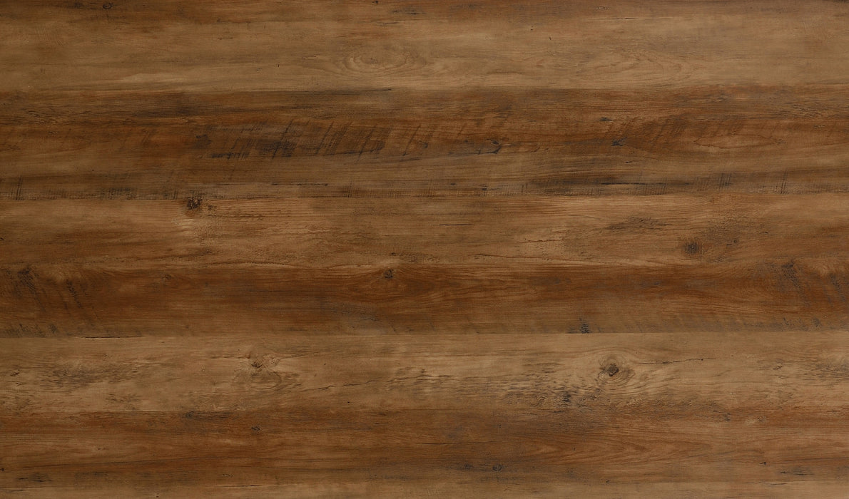 Quebec Straight Edge Dining Table Medium Oak Effect/Black