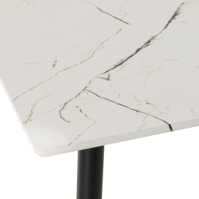 Romford Dining Table White Marble Effect