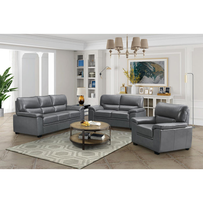 Rachel Sofa LeatherGel & PU 2 Seater Grey