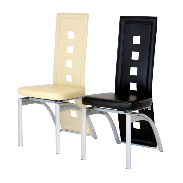 San Francisco/Phoenix Chair Silver/Black (6s)
