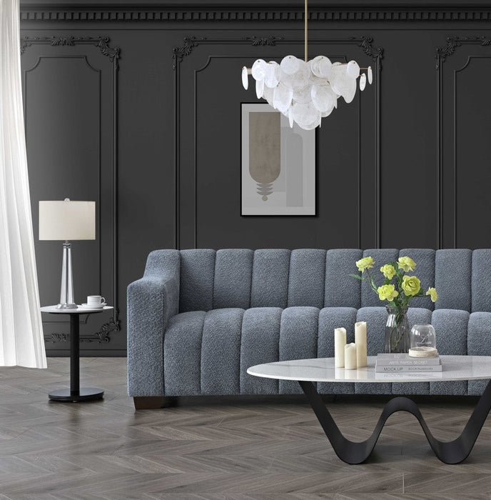 Aluxo Astoria 3 Seater Sofa In Iron Boucle Fabric