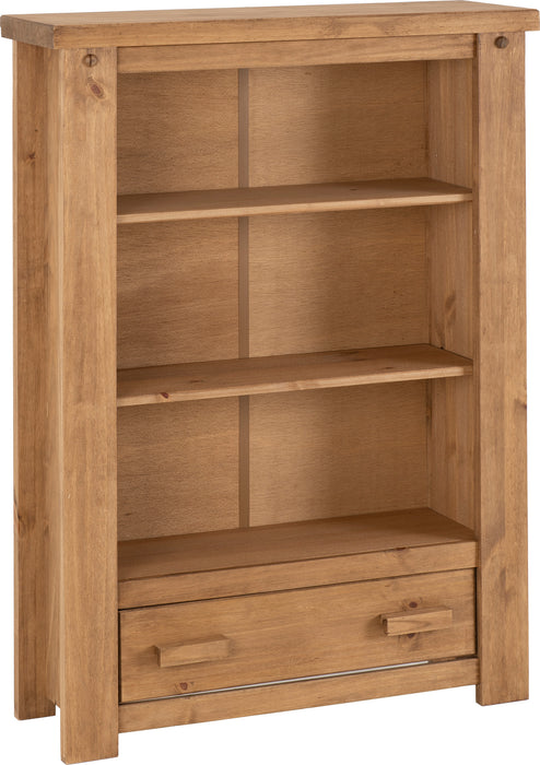 Tortilla 1 Drawer Bookcase Distressed Waxed Pine