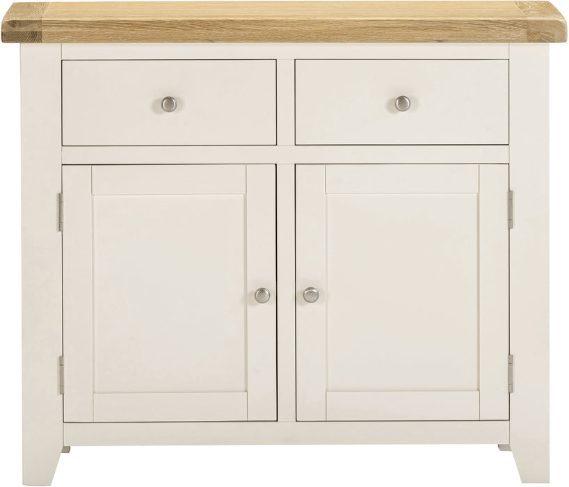 Windsor 2 Door 2 Drawer Sideboard Ivory/Oak