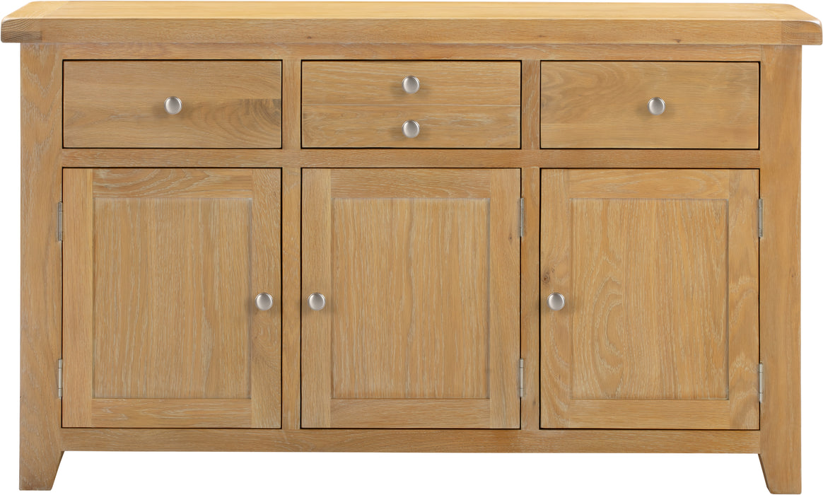 Windsor 3 Door 3 Drawer Sideboard Natural Oak