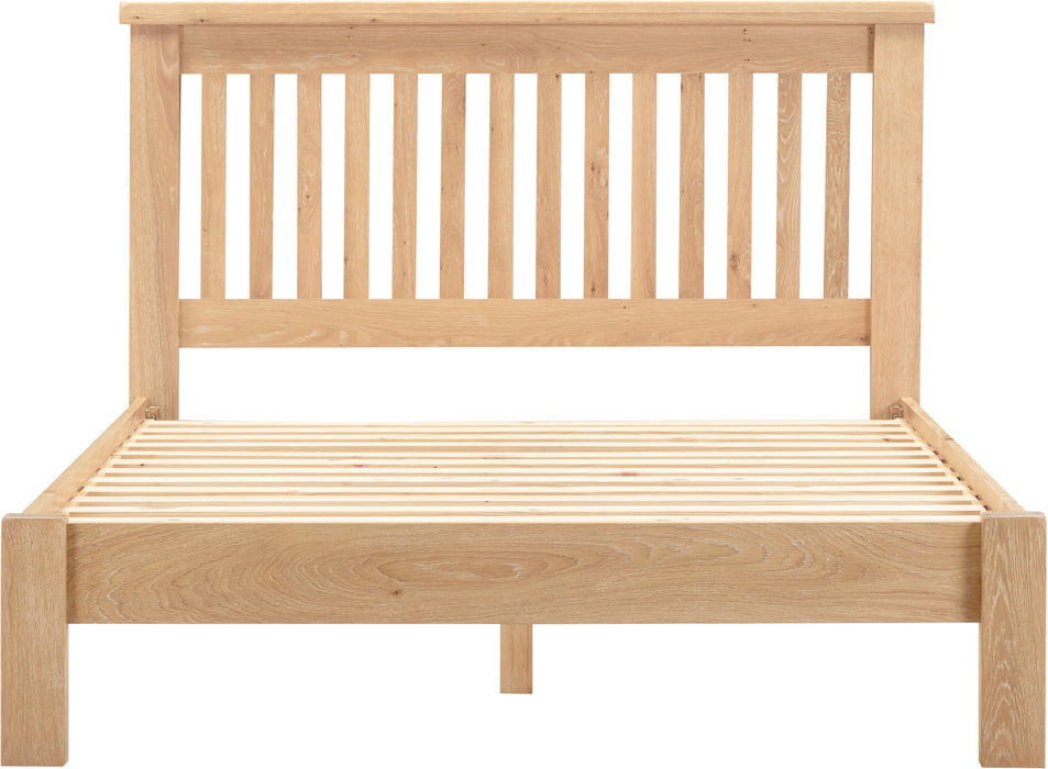 Windsor 4'6" Bed Low Foot End Natural Oak