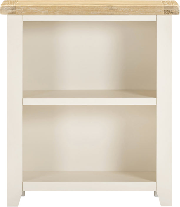 Windsor Low Bookcase Ivory/Oak