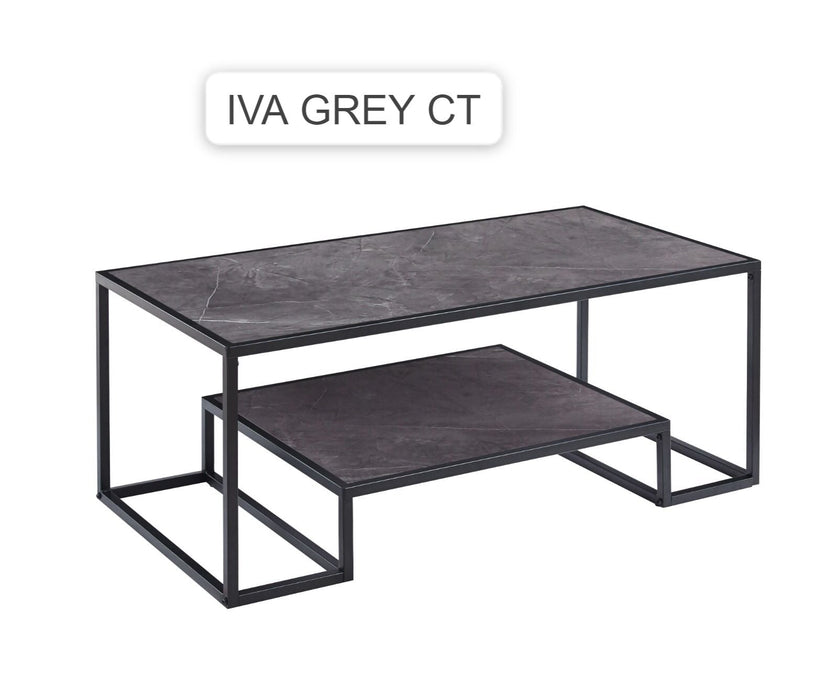 Ivy Coffee Table With Bottom Shelf