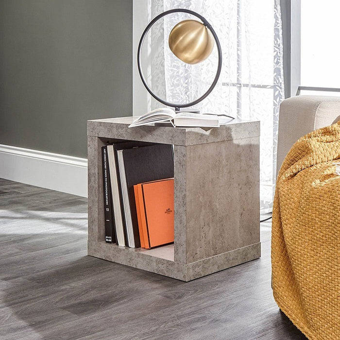 Bloc Concrete Effect Side Table