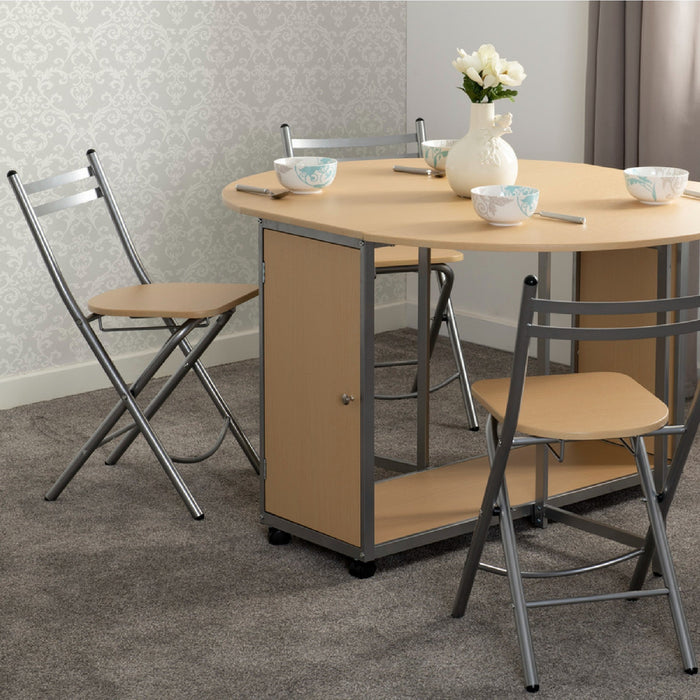 Budget Butterfly Folding Space Saving Dining Set