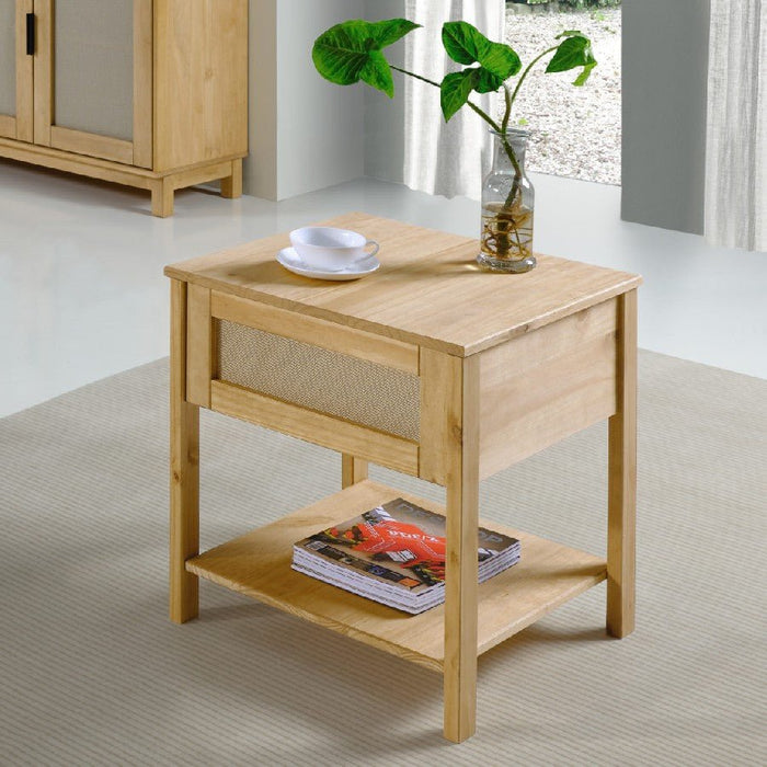 Corona Rattan Side Table