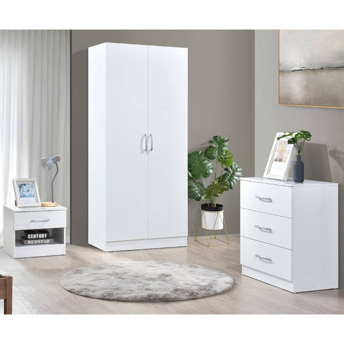 Highbury 3 Piece Bedroom Set With 2 Door Double Wardrobe