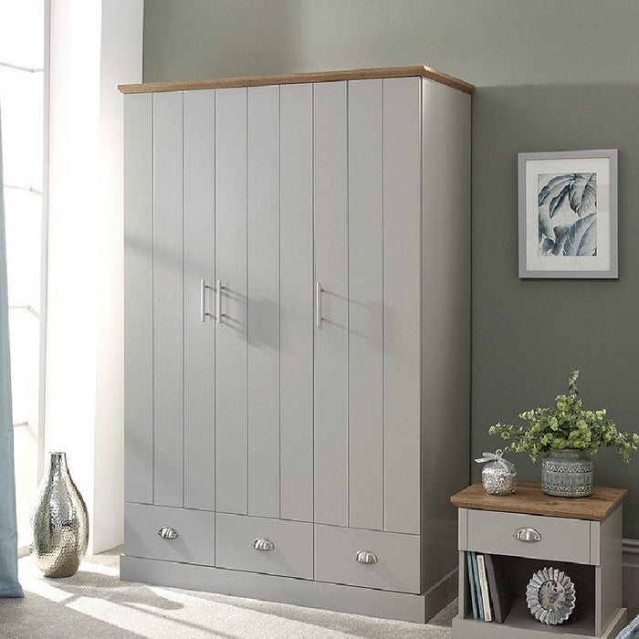 Kendal 3 Door 3 Drawer Triple Wardrobe