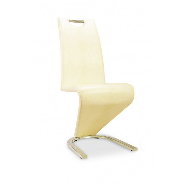 Kingsway Dining Chair Vintage PU Cream (2s)