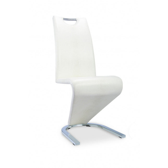 Kingsway Dining Chair Vintage PU White (2s)
