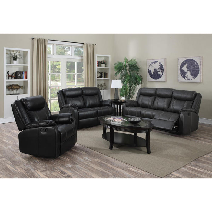 Leeds Recliner LeatherLux & PU 3 Seater Espresso