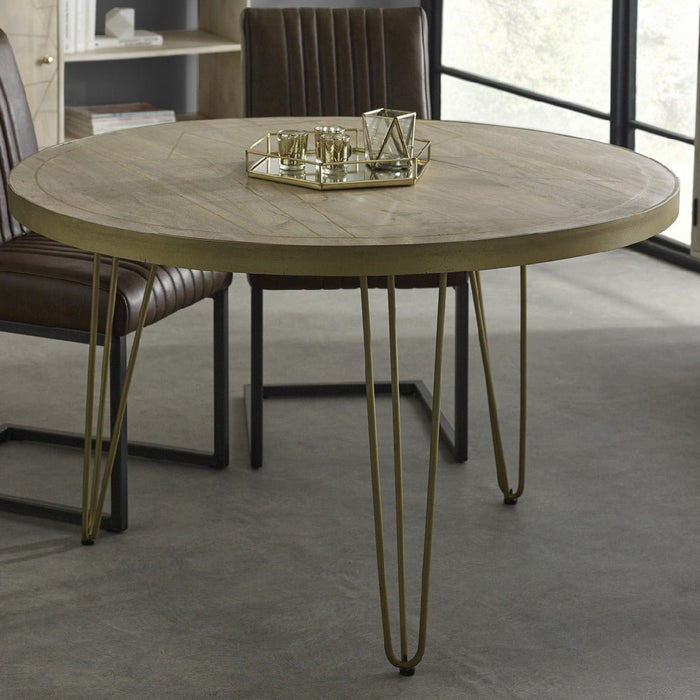 Reclaimed Wood Round Dining Table